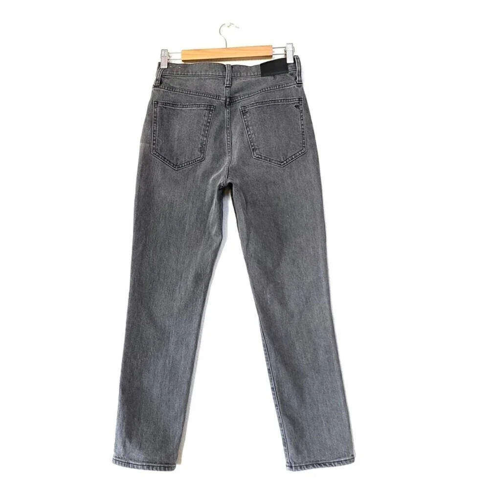NEW Madewell 90s Perfect Vintage Mom Jean Connell Wash Ripped Edition 26 Gray
